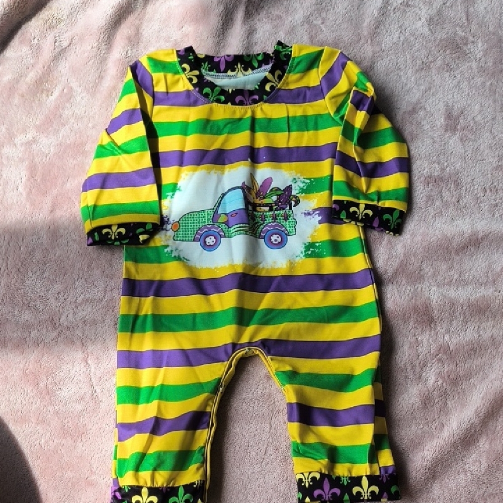 Colorful Striped Kids One Piece